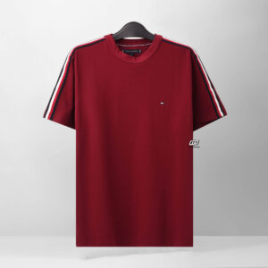 TOMMY GLOBAL STRIPE T-SHIRT - RED