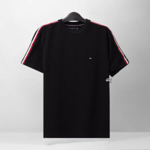 TOMMY GLOBAL STRIPE T-SHIRT - NAVY