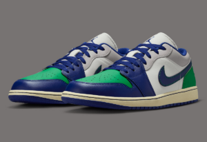 Giày Nike Air Jordan 1 Low 'Deep Royal Blue' 553558-147 - Ảnh 8