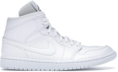 Giày Nike Air Jordan 1 Mid ‘White Snakeskin’ BQ6472-110