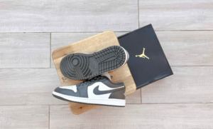 Giày Nike Air Jordan 1 Low ‘Grey White’ 553558-044 - Ảnh 5
