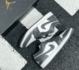 Giày Nike Air Jordan 1 Low ‘Grey White’ 553558-044 - Ảnh 4