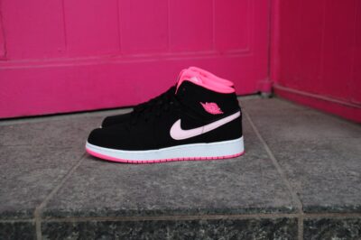 Giày Nike Air Jordan 1 Mid 'Black Digital Pink' (GS) 555112-066 - Ảnh 13