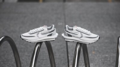 Giày Nike Sacai x LDWaffle 'White Nylon' BV0073-101 - Ảnh 7