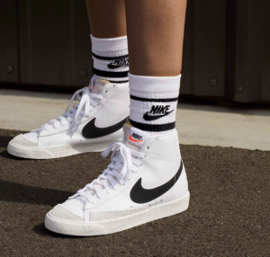 Giày Nike Blazer Mid '77 Vintage 'White Black' BQ6806-100 - Ảnh 7