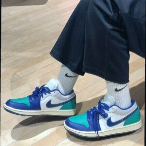 Giày Nike Air Jordan 1 Low 'Deep Royal Blue' 553558-147 - Ảnh 4